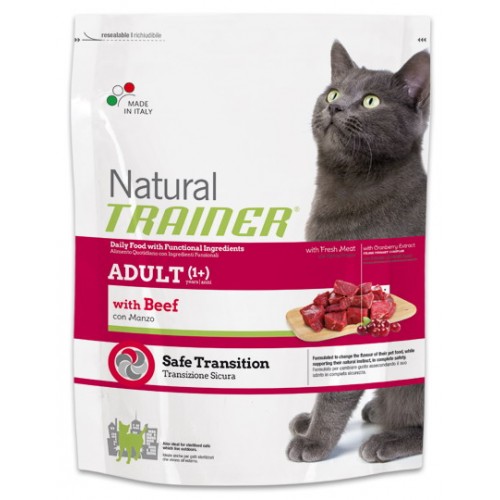 Trainer Natural Beef сухой корм для кошек с говядиной