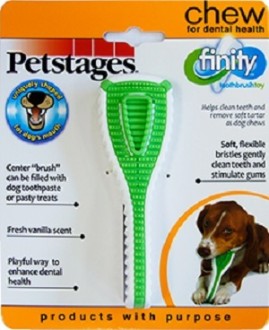Petstages игрушка для собак Finity Dental Chew зубная щетка 11 см маленькая