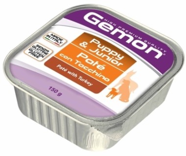 Gemon Dog консервы для щенков паштет индейка 150г