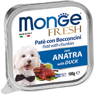 Monge Dog Fresh консервы для собак утка 100г