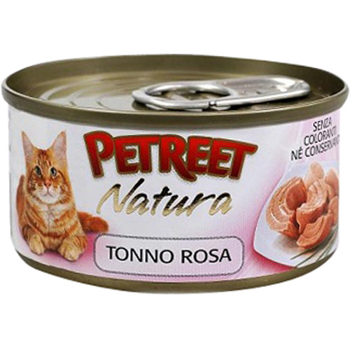 PETREET NATURA кусочки розового тунца 70гр