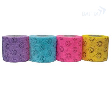 Andover PetFlex PR бандаж с латексом 5 см х 4,5 м "улыбка" мультицвета