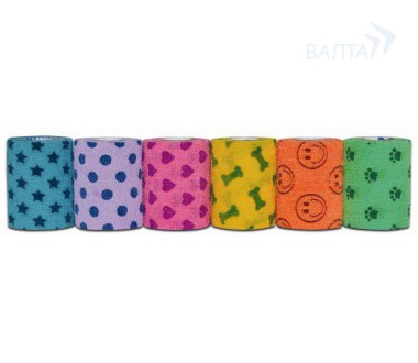 Andover PetFlex PR бандаж с латексом 5 см х 4,5 м рисунки мультицвета