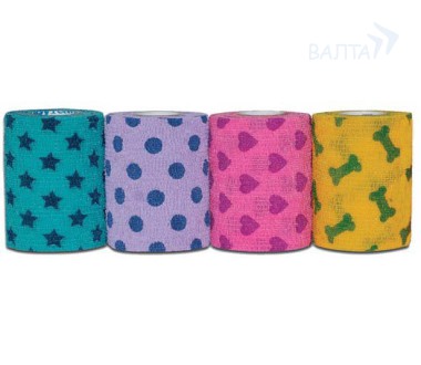 Andover PetFlex PR бандаж с латексом 7,5 см х 4,5 м рисунки мультицвета