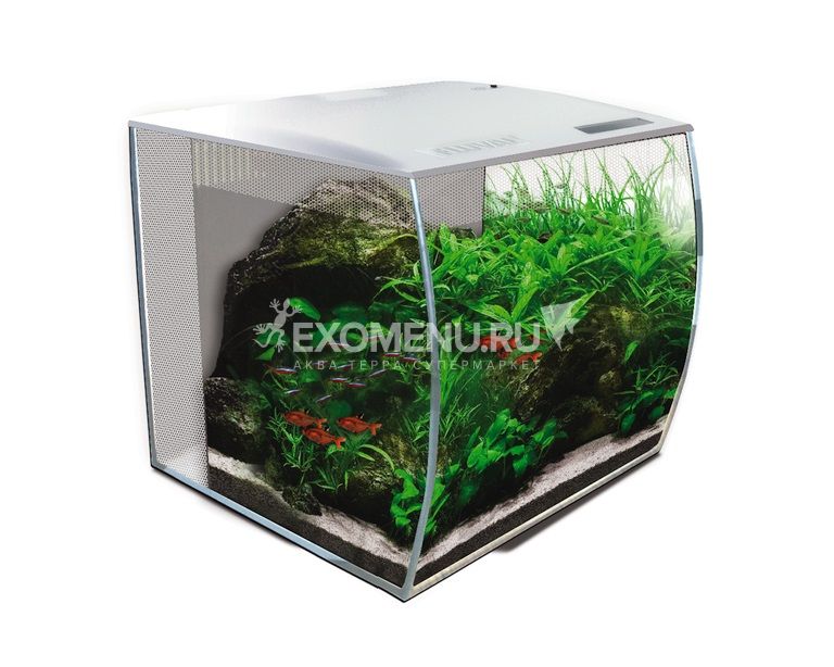 Аквариум Fluval Flex с изогнутым стеклом (57л) белый