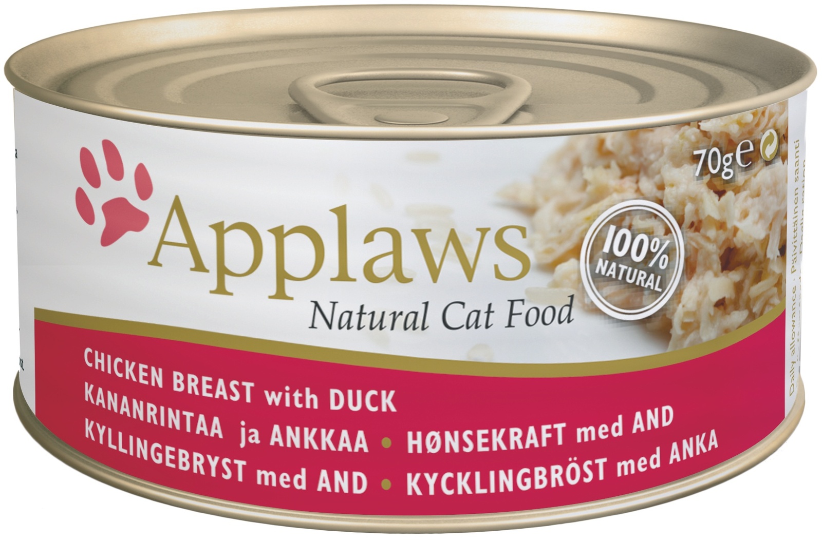 Applaws Консервы для кошек с курицей и уткой