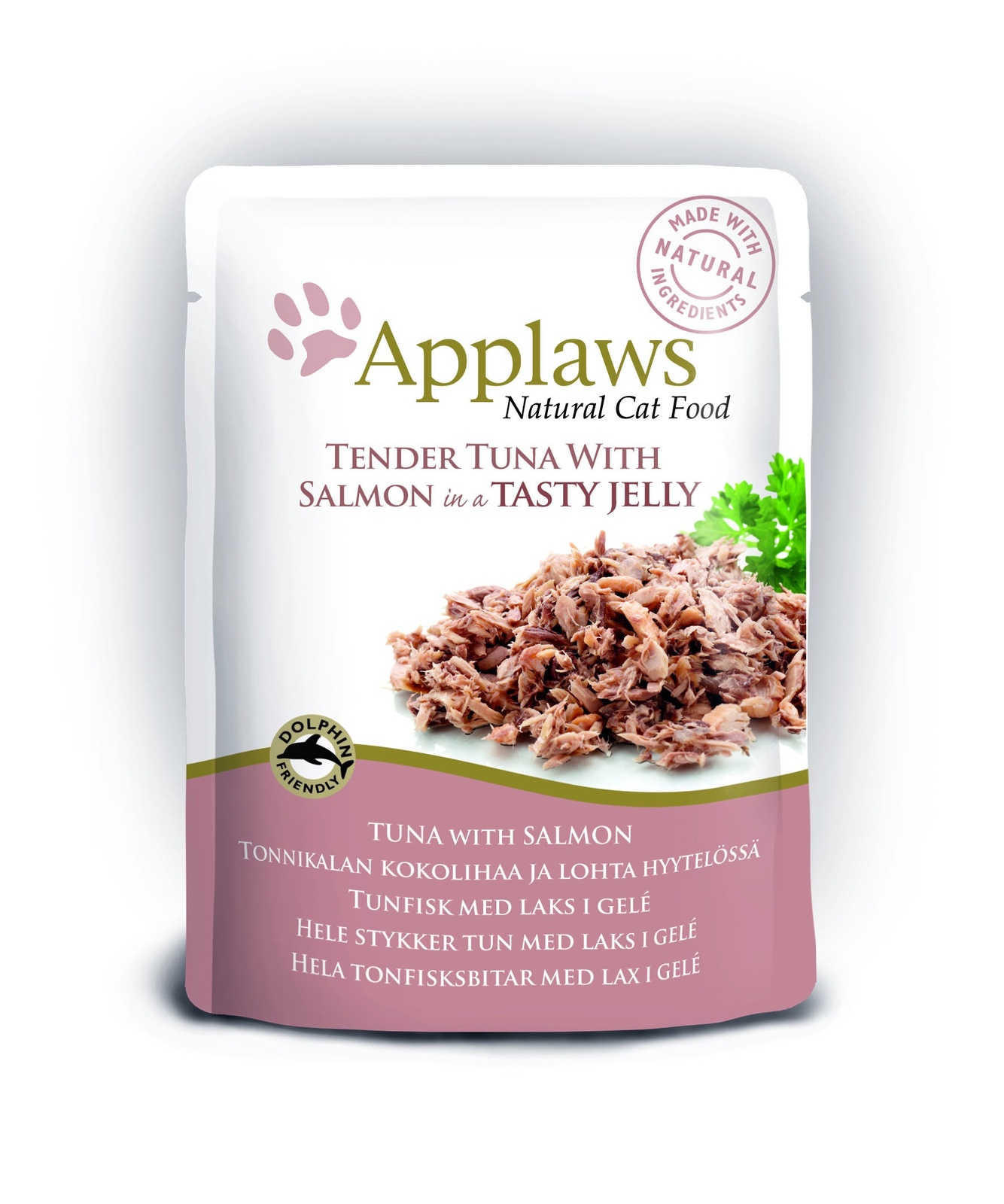Applaws Паучи для кошек "Кусочки тунца с лососем в желе"