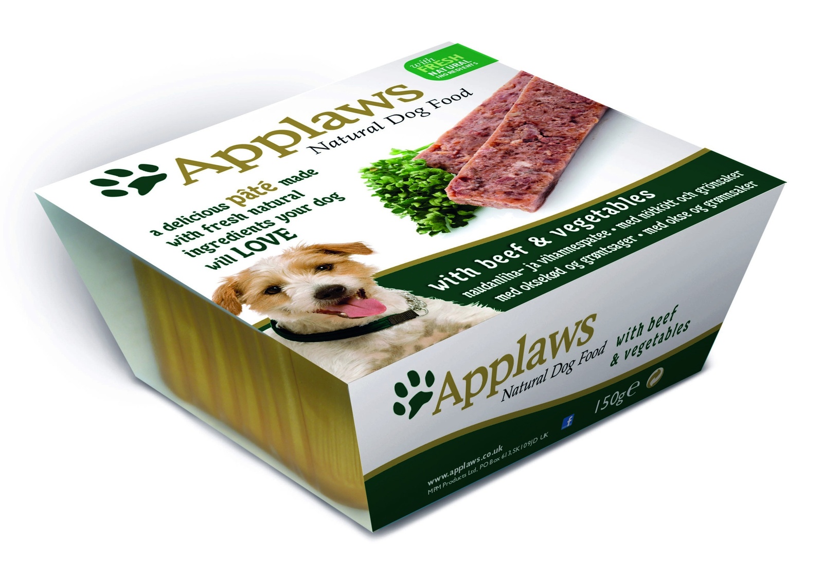 Applaws Паштет для собак с говядиной и овощами