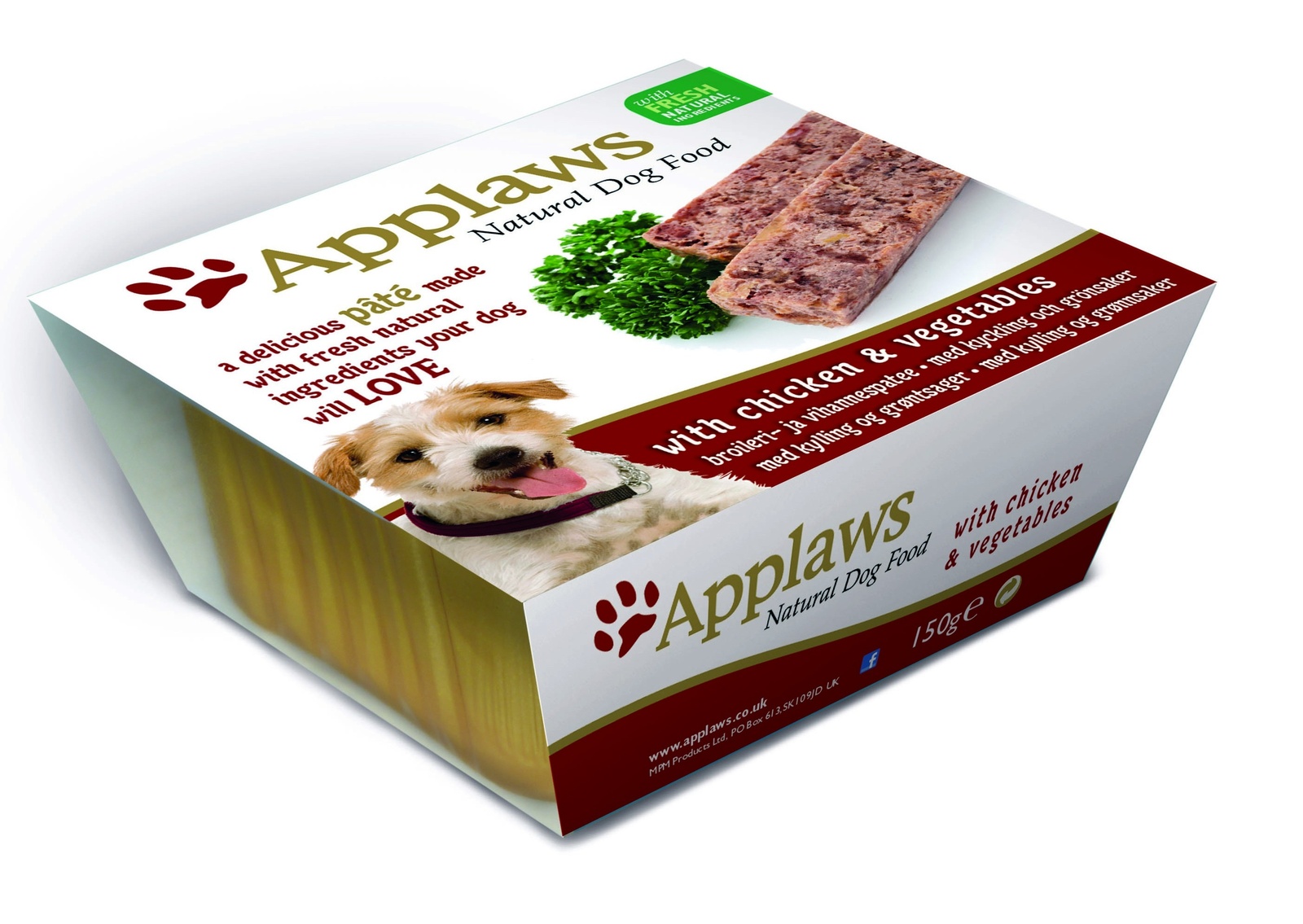 Applaws Паштет для собак с курицей и овощами