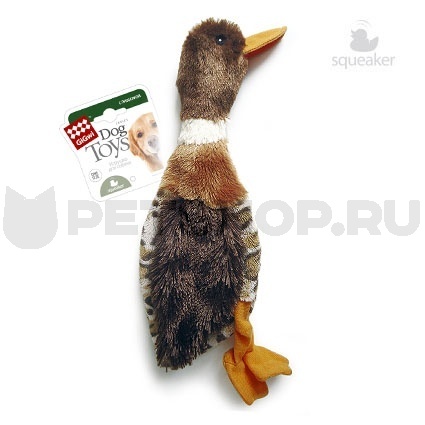 Игрушка для собак "Утка с пищалками", 32 см