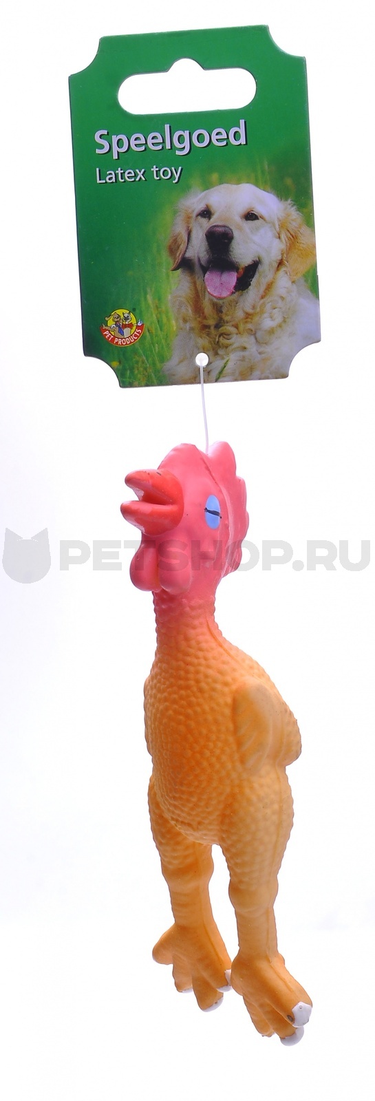 Игрушка для собак "Кура", 15 см