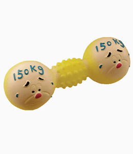 Игрушка "Гантель 250 кг", винил 19,5 см