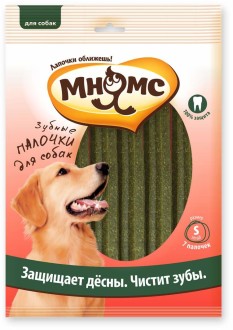 Мнямс Зубные палочки для собак размер S, 7 шт. х 24 г, 12 см