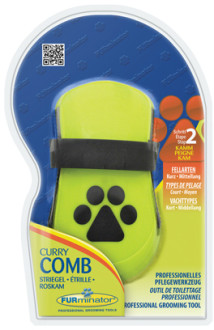 FURminator расческа резиновая Curry Comb зубцы 5 мм