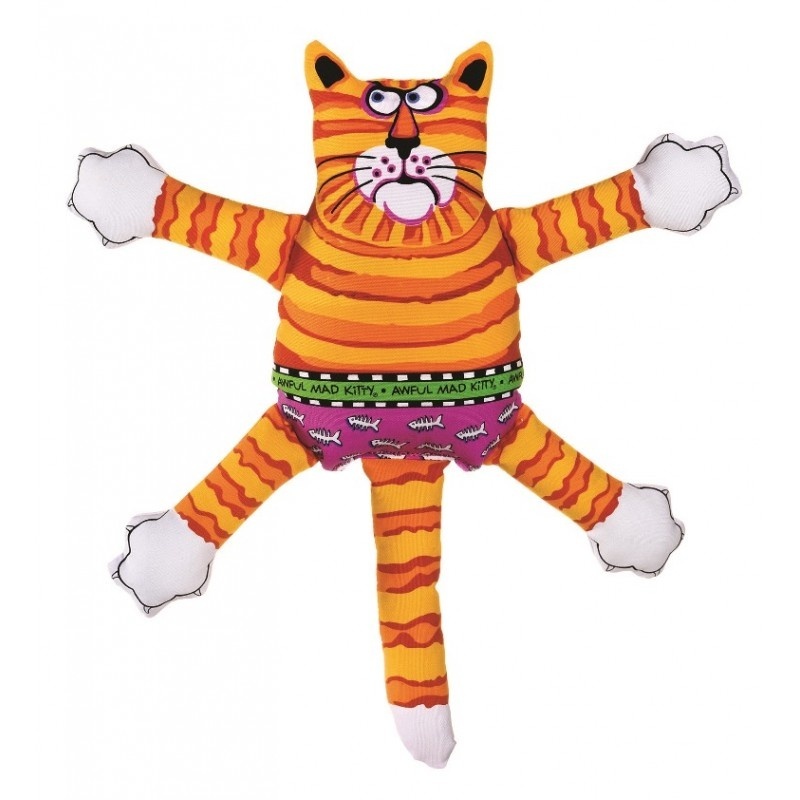 Игрушка "Кот-забияка" оранжевый