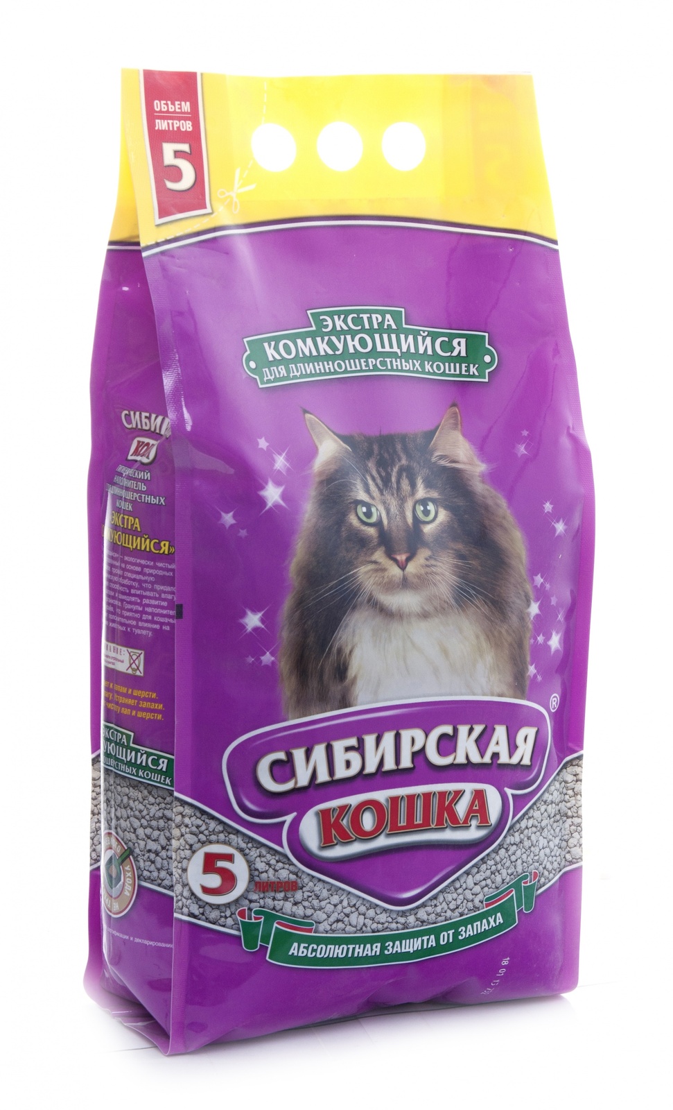 Комкующийся наполнитель для длинношерстных кошек "Экстра"