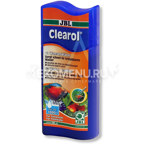JBL Clearol - Препарат для устранения помутнений воды, 250 мл.
