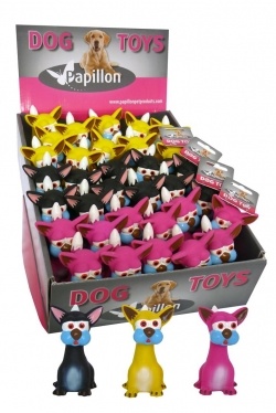 Игрушка для собак "Озорной Кот", латекс, 11 см