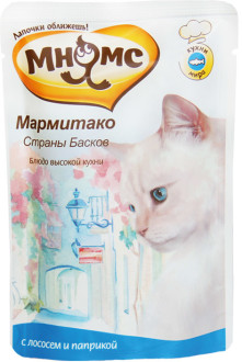 Мнямс паучи для кошек Мармитако Страны Басков (лосось с паприкой) 85 г