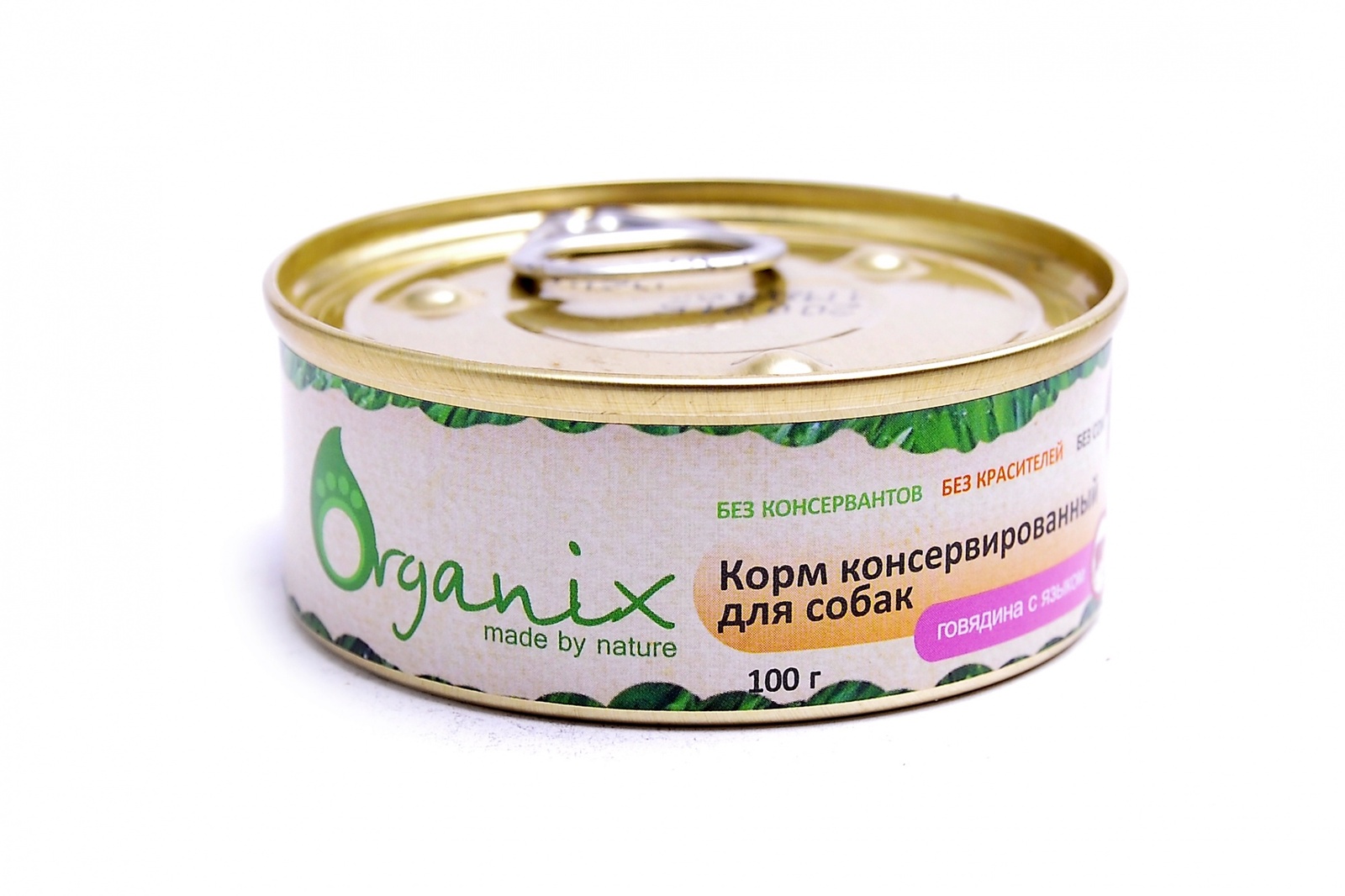Консервы для собак с говядиной и языком