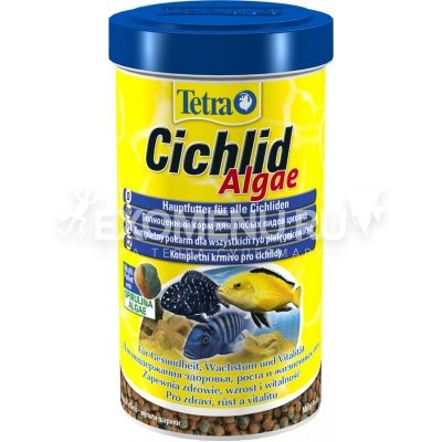 Корм для травоядных цихлид  Tetra  Cichlid Algae 500 ml шарики
