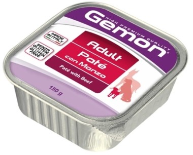 Gemon Dog консервы для собак паштет говядина 150г