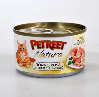 Petreet консервы для кошек куриная грудка с тунцом 70 г