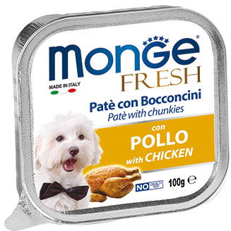 Monge Dog Fresh консервы для собак курица 100г
