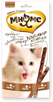 Мнямс лакомые палочки 13,5 см для кошек с индейкой и ягненком