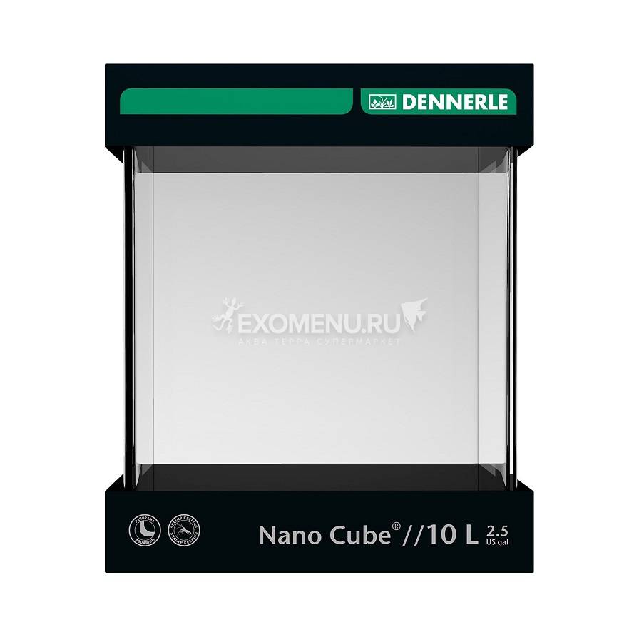 Dennerle NanoCube 10 - Нано-аквариум, 20х20х25 см, 10 л