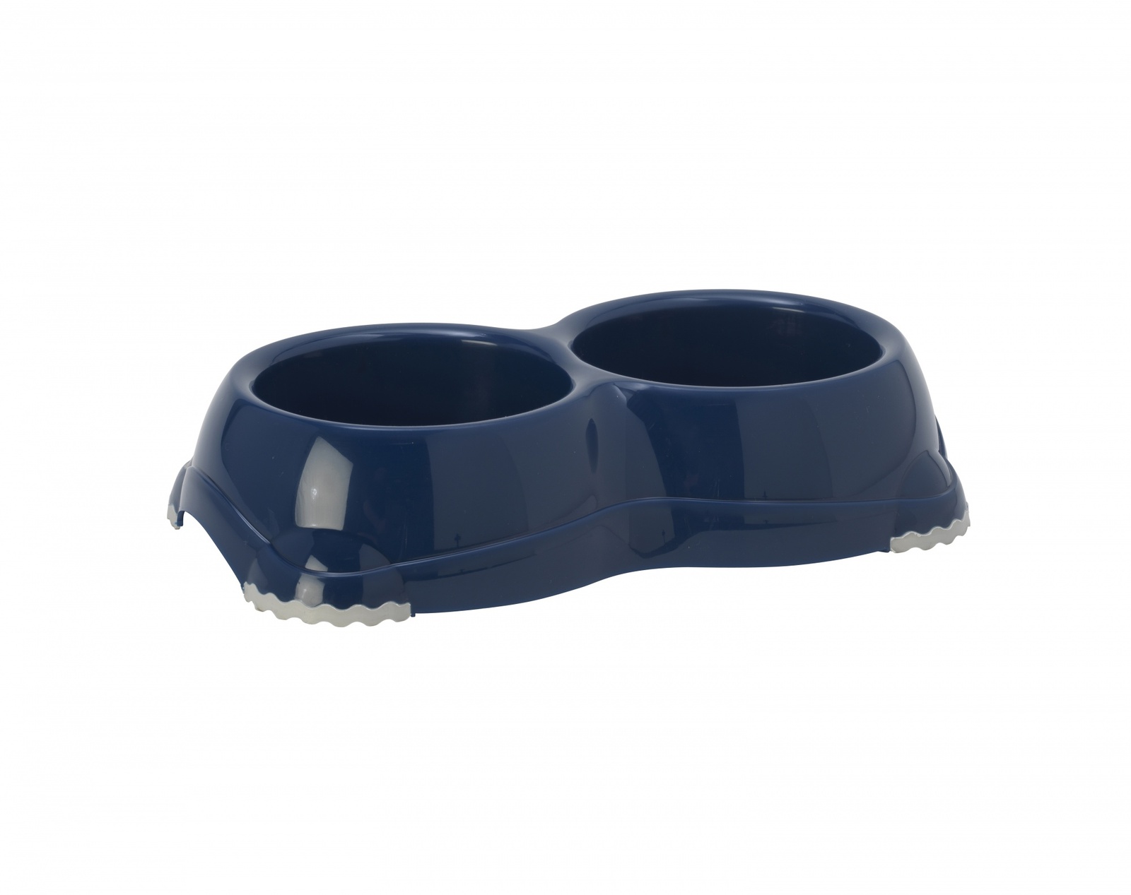 Двойная миска нескользящая Smarty, 2*330мл, черничный