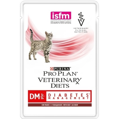 Purina DM кусочки в соусе для кошек при сахарном диабете с говядиной