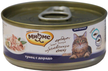 Мнямс консервы для кошек Тунец с дорадо в нежном желе 70 г