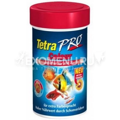 Корм для усиления насыщенности окраса Tetra Pro Color 100 ml чипсы
