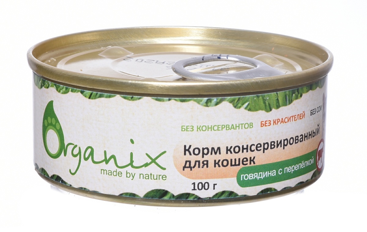 Консервы для кошек с говядиной и перепелкой