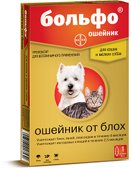 Bayer Больфо ошейник 38 см для мелких собак и кошек