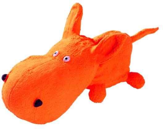 Hunter Smart игрушка для собак Squeezy Dog S 18 см латекс оранжевая арт 91551