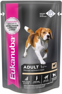 EUK Dog паучи корм для собак с ягненком в соусе 100 г