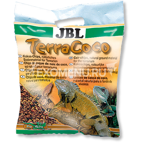 JBL TerraCoco - Кокосовая стружка, натуральный донный субстрат для террариумов, 5 л.