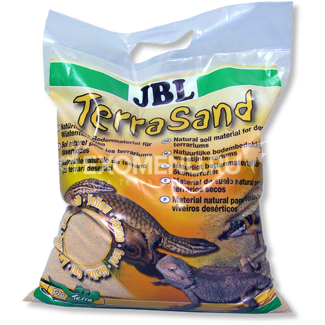 JBL TerraSand natur-gelb - Донный грунт для сухих террариумов, цвет натуральный желтый, 5 л.