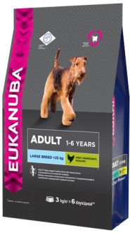 Корм Eukanuba для взрослых собак крупных пород с курицей, Adult Large breed
