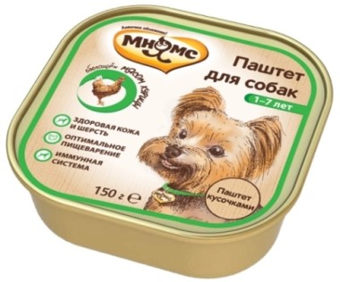 Мнямс консервы для взрослых собак с курицей 150 г