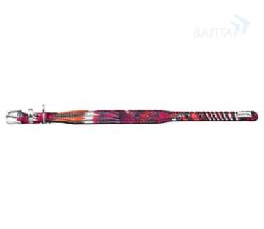 Hunter ошейник Tropical текстиль/кожа красно-черный СКИДКА 25%, фото №2 Hunter ошейник Tropical текстиль/кожа красно-черный СКИДКА 25%, фото №2