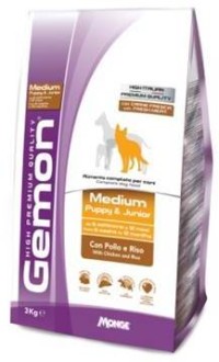 Gemon Dog Medium корм для щенков средних пород курица с рисом