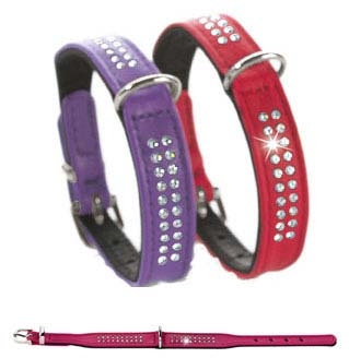 HUNTER Ошейник Diamond Petit 27 см кожа, фото №2 HUNTER Ошейник Diamond Petit 27 см кожа, фото №2