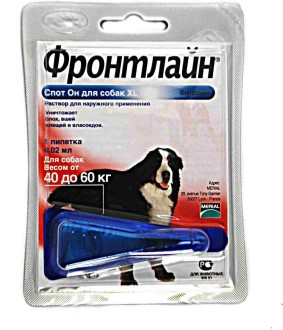 BI Фронтлайн Спот-Он для собак 40-60 кг XL пипетка 4,02 мл