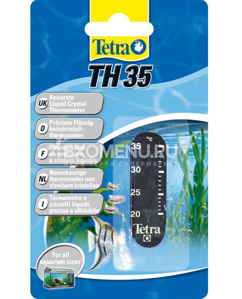 Термометр жидкокристаллическийTetra TH35 (от 20-35 С)  753686