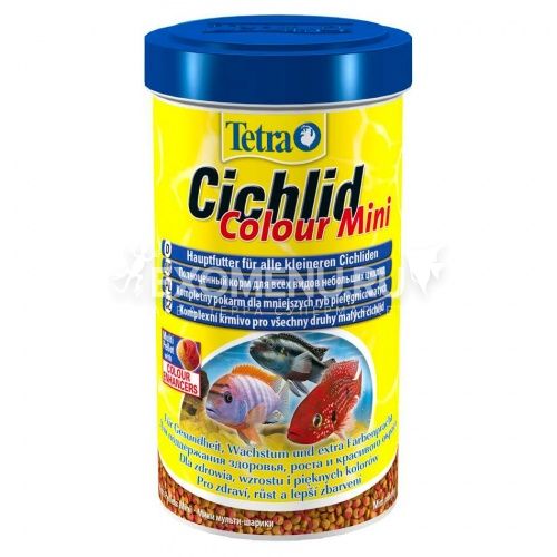 Корм для усиления насыщенности окраса цихлид Tetra Cichlid Colour Mini