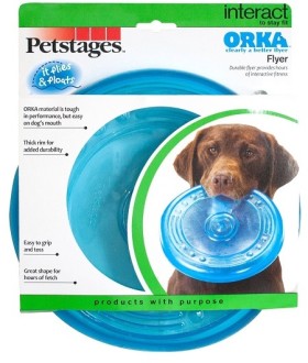 Petstages игрушка для собак "ОРКА летающая тарелка" 22 см