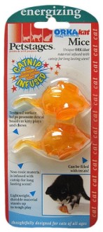 Petstages игрушка для кошек Energize "ОPKA мышка" 2 шт